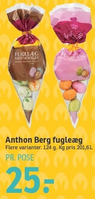 SPAR Anthon Berg Fugleæg tilbud