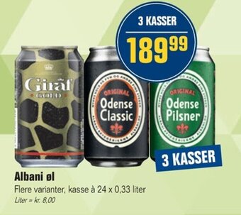 Otto Duborg Albani Øl tilbud
