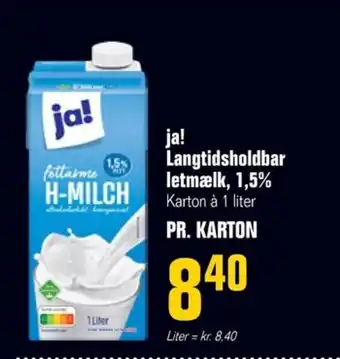 Otto Duborg Langtidsholdbar Letmælk, 1.5% tilbud