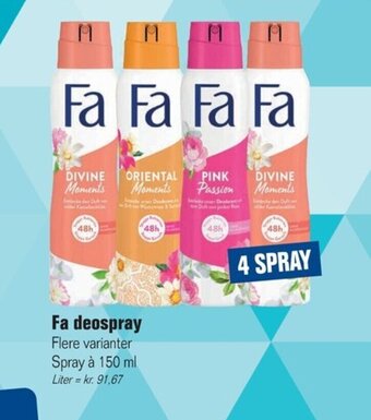 Otto Duborg Fa Deospray tilbud
