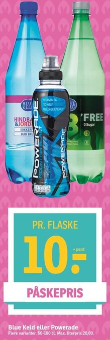 SPAR Blue Keld Eller Powerade tilbud