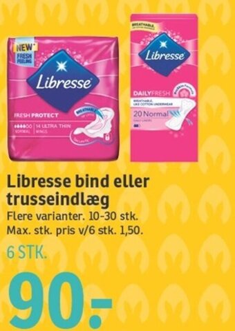 SPAR Libresse Bind Eller Trusseindlæg tilbud