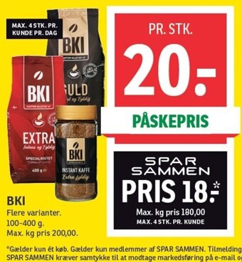 SPAR BKI 100-400g tilbud