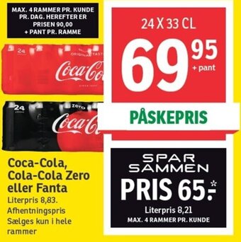 SPAR Coca-Cola,Cola-Cola Zero Eller Fanta tilbud