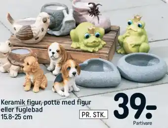Keramik Figur,Potte Med Figur Eller Fuglebad