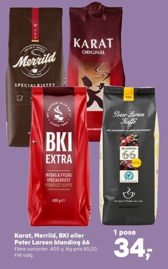 Kvickly Original kaffe formalet tilbud