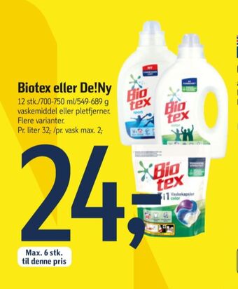 Føtex Biotex vaskemiddel-flydende tilbud
