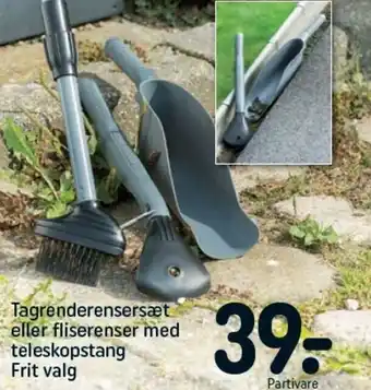 Tagrenderensersæt Eller Fliserenser Med Teleskopstang