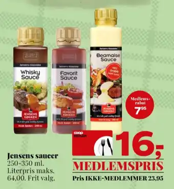 Dagli'Brugsen Jensens køkken sauce flydende tilbud