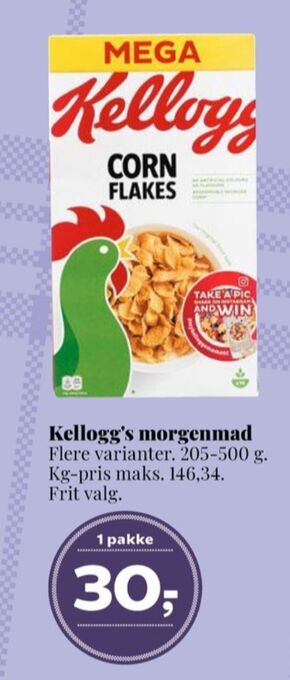 Dagli'Brugsen Kelloggs cornflakes tilbud