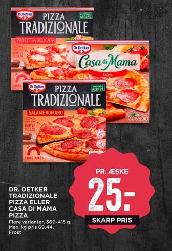 MENY Tradizionale pizza tilbud