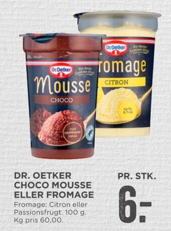 MENY Dr oetker chokolademousse tilbud