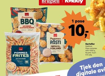 SuperBrugsen Coop kartoffelprodukter tilbud