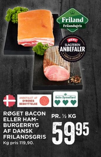 MENY Friland frilandsgris bacon tilbud