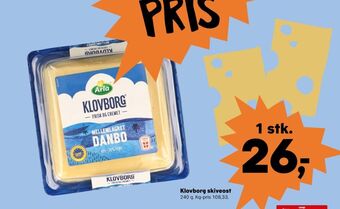 SuperBrugsen Klovborg skiveost danbo mellemlagret tilbud