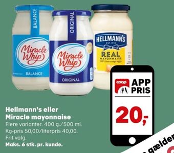 SuperBrugsen Miracle whip mayonnaise tilbud