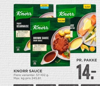 MENY Knorr sauce pulver tilbud