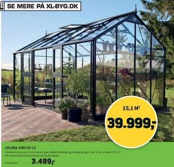 XL-BYG Juliana drivhus tilbud