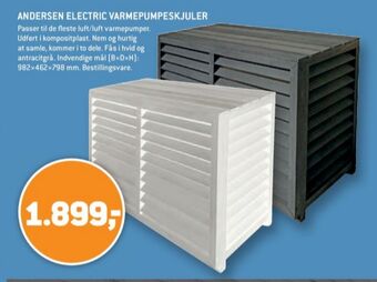 XL-BYG Andersen electric varmepumpeskjold tilbud