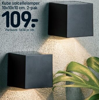 REMA 1000 Kube Solcellelamper tilbud