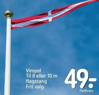 REMA 1000 Vimpel Til 8 Eller 10m Flagstang tilbud