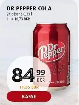 Scandinavian Park Dr pepper cola tilbud