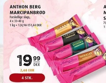 Scandinavian Park Anthon berg marcipanbrød tilbud