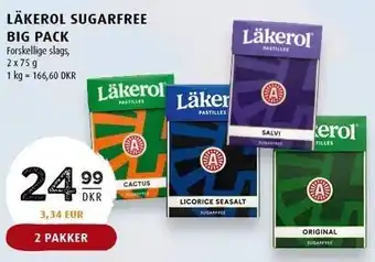 Scandinavian Park Läkerol sugarfree big pack tilbud