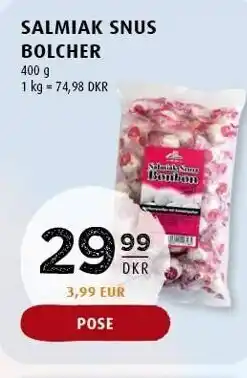 Scandinavian Park Salmiak snus bolcher tilbud