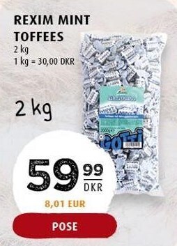 Scandinavian Park Rexim mint toffees tilbud