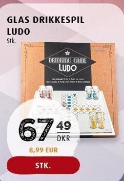 Glas drikkespil ludo