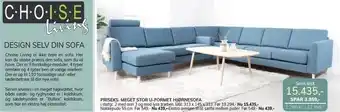 Daells Bolighus U-formet hjørnesofa tilbud
