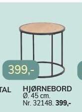 Daells Bolighus Hjørnebord tilbud