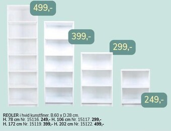 Daells Bolighus Reoler tilbud