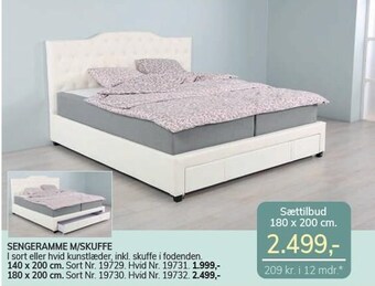 Daells Bolighus Sengeramme m/skuffe tilbud