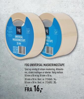 Johannes Fog Fog universal maskeringstape tilbud
