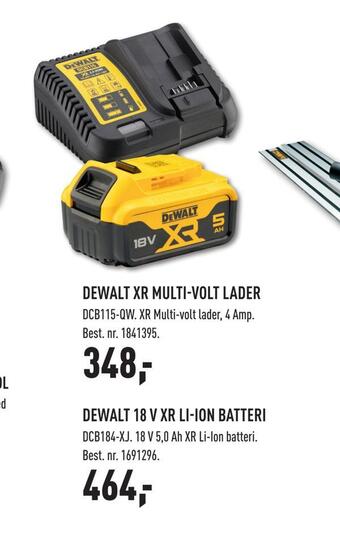 Johannes Fog Dewalt xr multi-volt lader tilbud