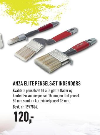 Anza elite penselsæt indendørs