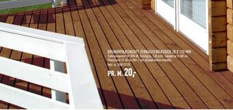 Johannes Fog Brunimprægneret terrassebrædder 28 x 120 mm tilbud