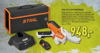 Johannes Fog Stihl gta 26 batterihåndsav tilbud