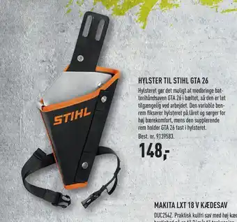 Johannes Fog Hylster til stihl gta 26 tilbud