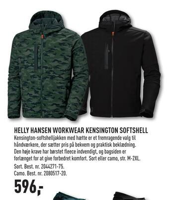 Johannes Fog Helly hansen workwear kensington softshell tilbud