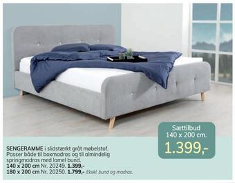 Daells Bolighus Sengeramme tilbud