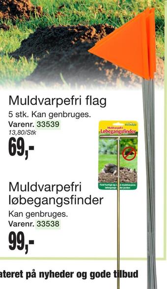 Harald Nyborg Muldvarpefri flag tilbud