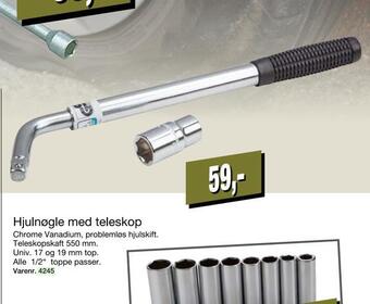 Harald Nyborg Hjulnøgle med teleskop tilbud