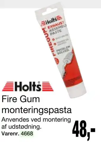 Fire gum monteringspasta