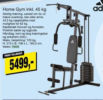 Harald Nyborg Home gym inkl. 45 kg tilbud