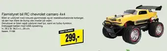 Harald Nyborg Fjernstyret bil rc chevrolet camaro 4x4 tilbud