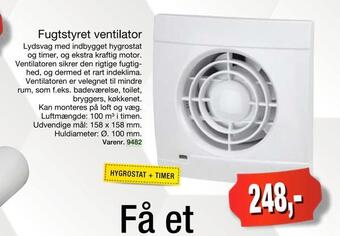 Harald Nyborg Fugtstyret ventilator tilbud