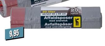 Harald Nyborg Affaldsposer med snøreluk tilbud